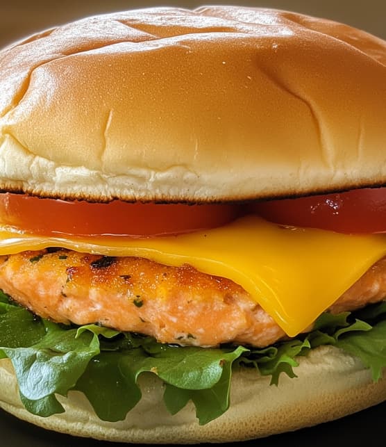 hamburger au saumon et sauce tartare de Summer
