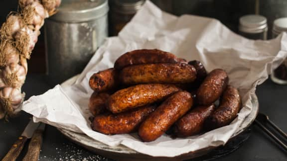 Saucisses végétariennes aux bleuets