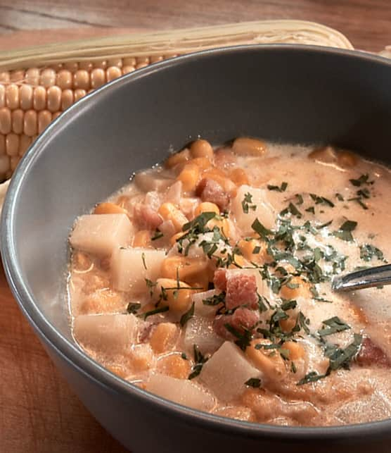 soupe de maïs de Jehane Benoît