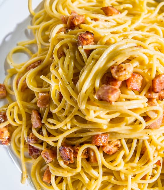 Spaghetti carbonara protéiné