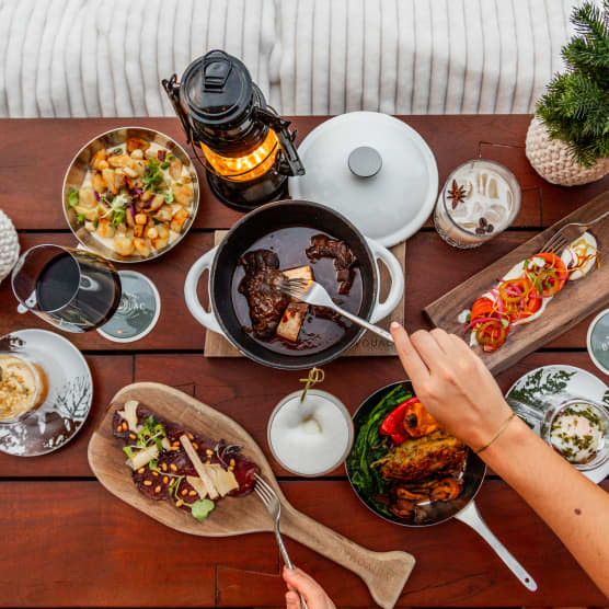 Ce restaurant offre des soupers dans des dômes chauffés et c'est romantique à souhait
