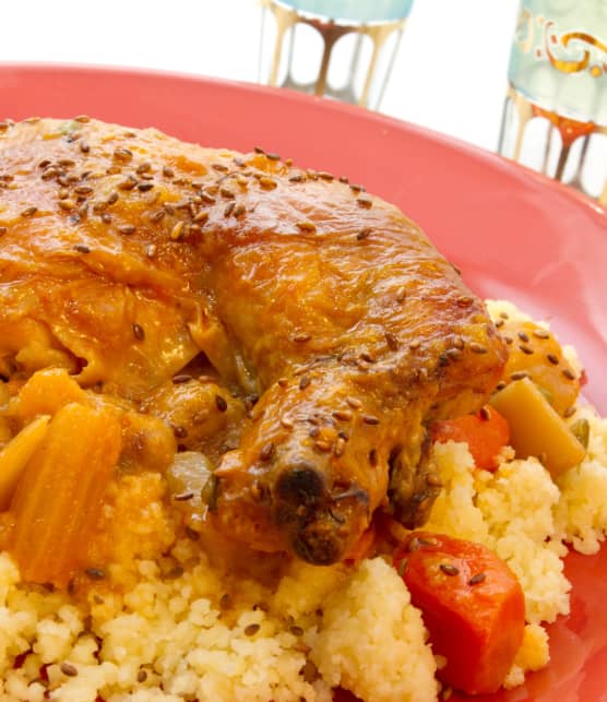 Couscous au poulet à la marocaine