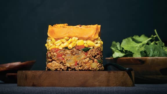 Pâté chinois boeuf, cari et patates douces