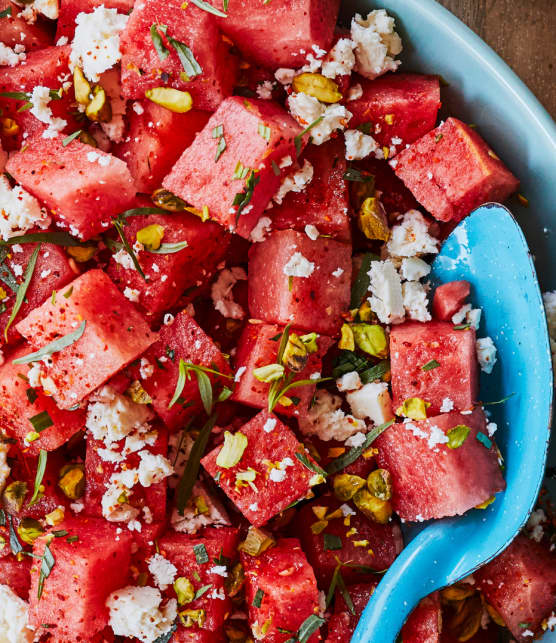 Salade de melon d'eau épicée