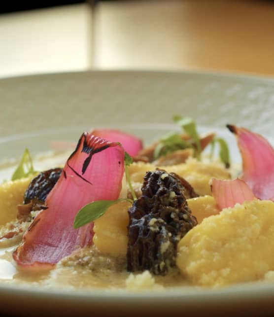 Agnolottis aux champignons et canard
