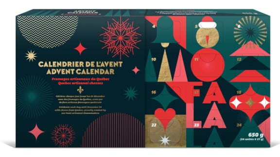 Un calendrier de l'Avent pour déguster des fromages québécois tout le mois de décembre!