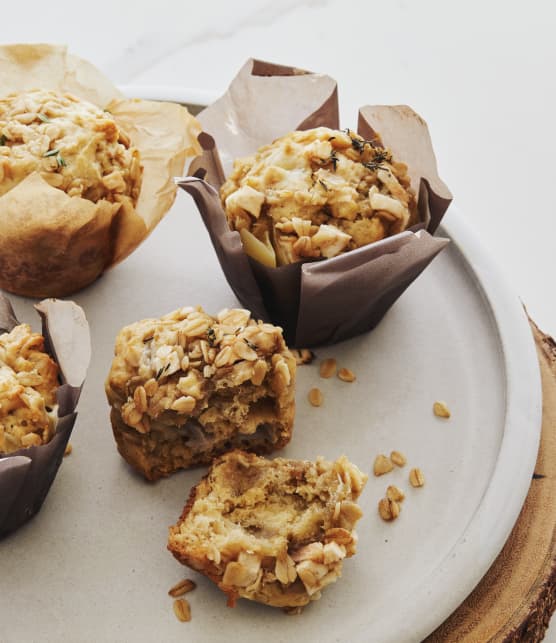 Trois fois par jour & vous - Muffins aux poires & fromage de chèvre