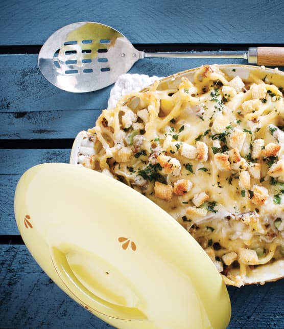 Macaroni de luxe aux vieux fromages