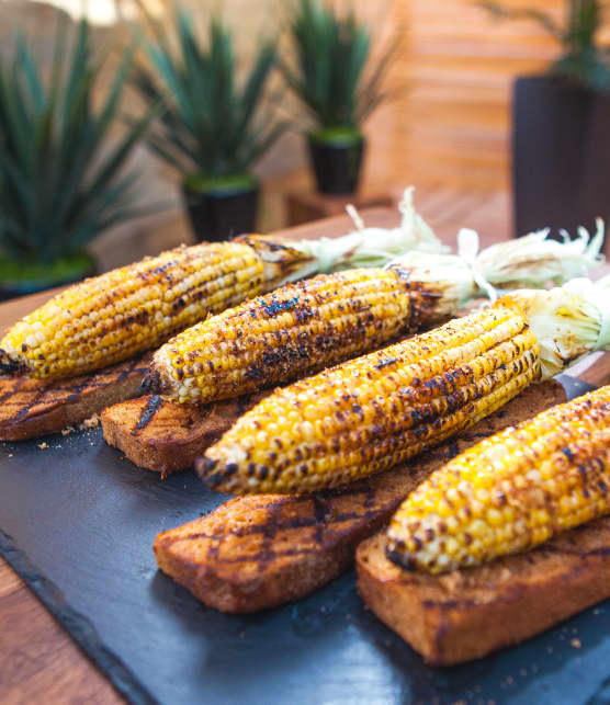 Blé d’inde sur le BBQ à l’érable et au pain d’épices