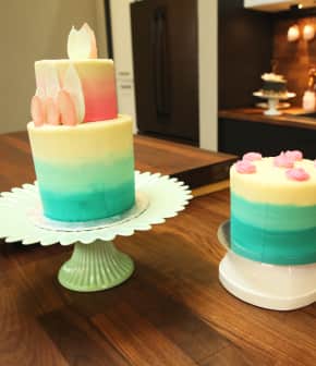 Faire un dégradé de couleurs sur vos gâteaux avec la pâtissière Marie-Michèle Dion Bouchard