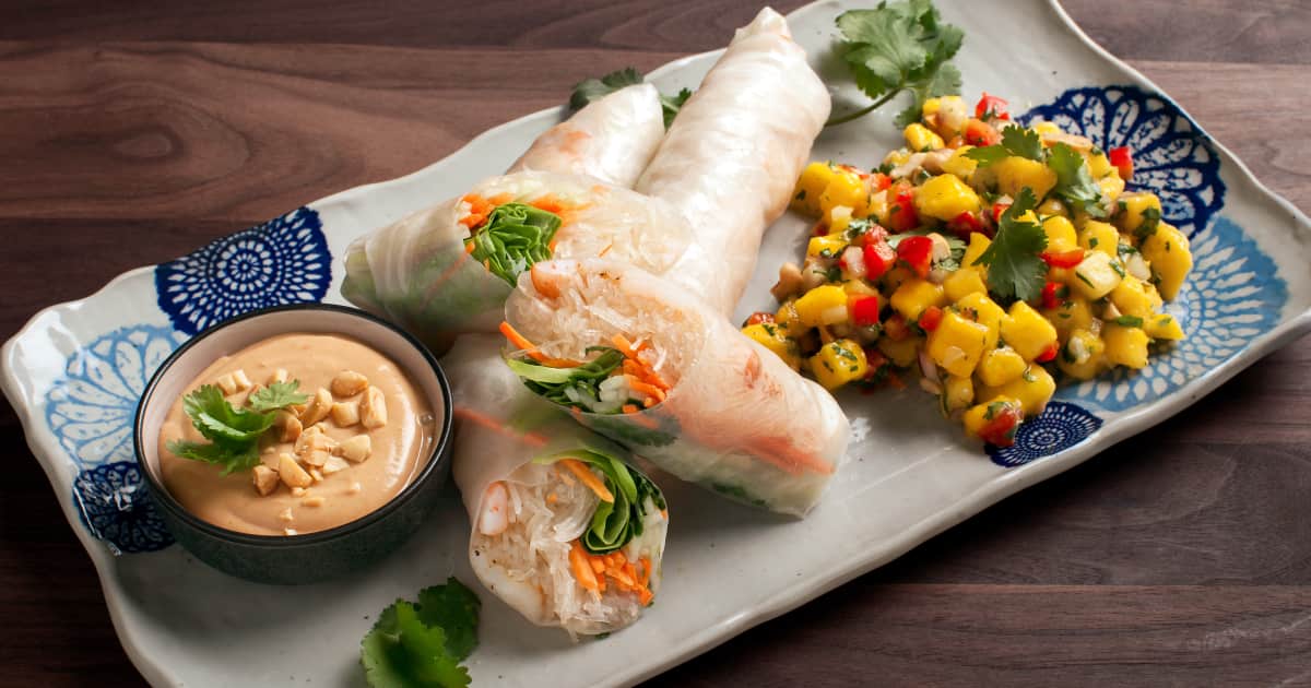 Rouleaux de printemps aux crevettes grillées-image