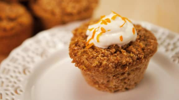 Muffins à la courge spaghetti et au miel