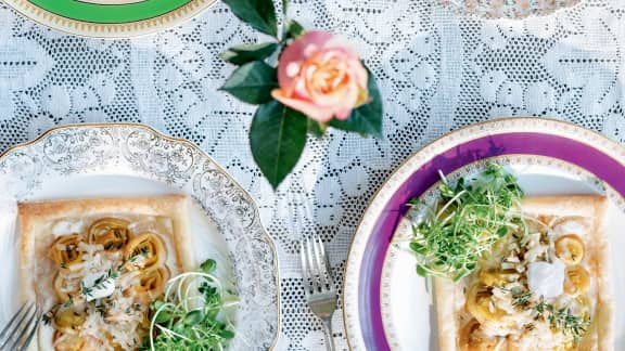 Tartelettes à la tombée de poireaux