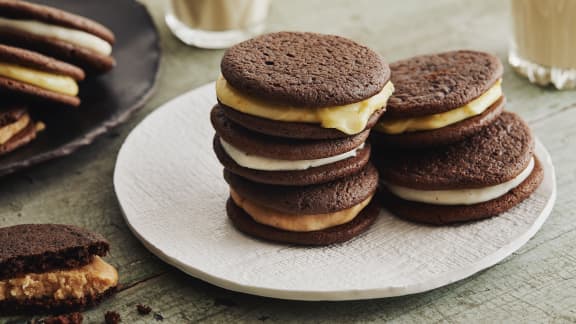 Biscuits au chocolat & à la crème