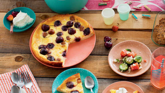 Clafoutis à la cerise sur le BBQ