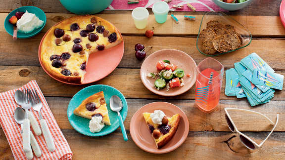 Clafoutis à la cerise sur le BBQ