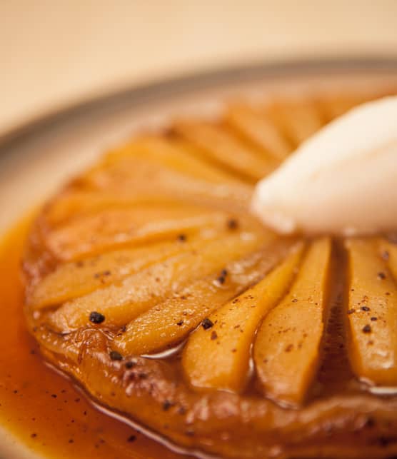 Tarte Tatin à la poire et au sirop d’érable