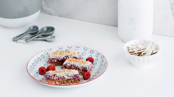 Barres aux framboises
