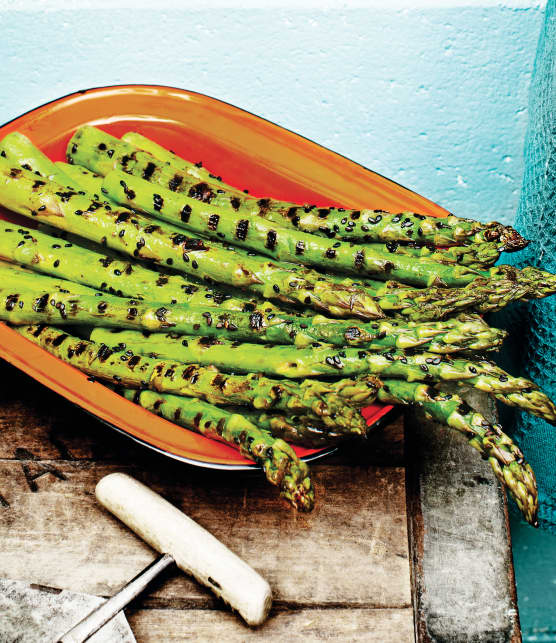 Asperges grillées au sésame