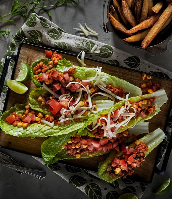 Tacos végé de laitue romaine