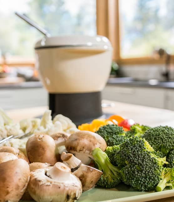 Fondue chinoise aux champignons séchés