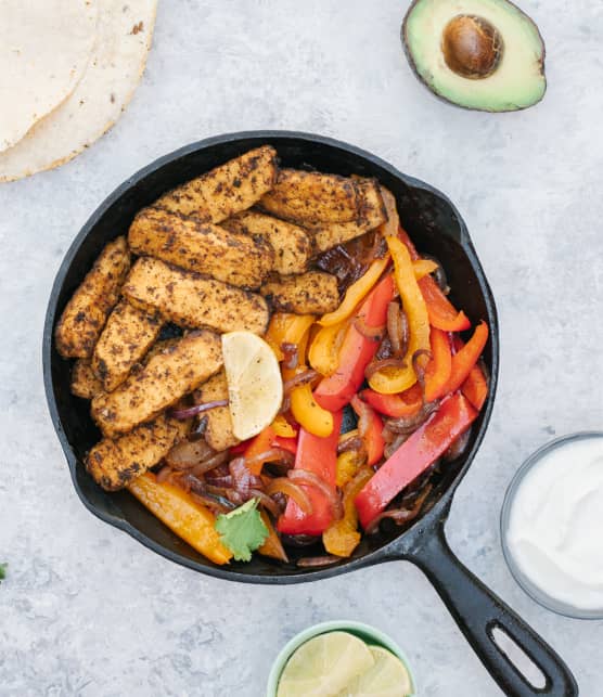 Fajitas de tempeh