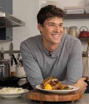Longe de porc au vinaigre balsamique, au citron et au miel