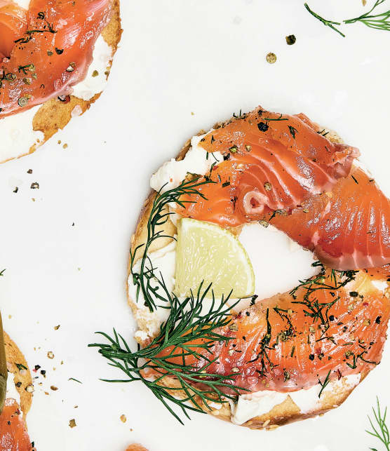 Gravlax de saumon à l'érable