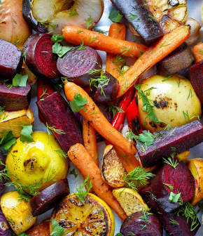 Légumes d'hiver cuits en papillote