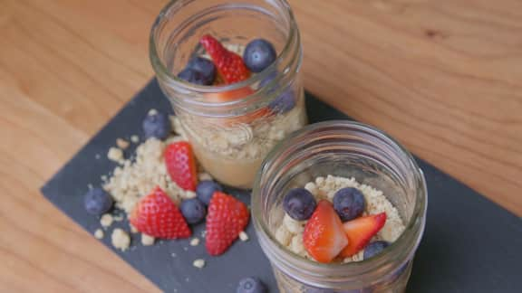 Verrine dessert : tarte au sirop d’érable