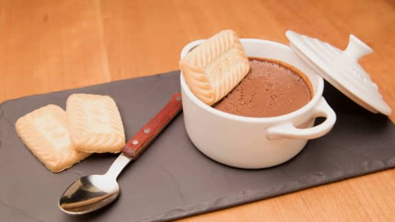 Pouding au chocolat noir et au tofu soyeux