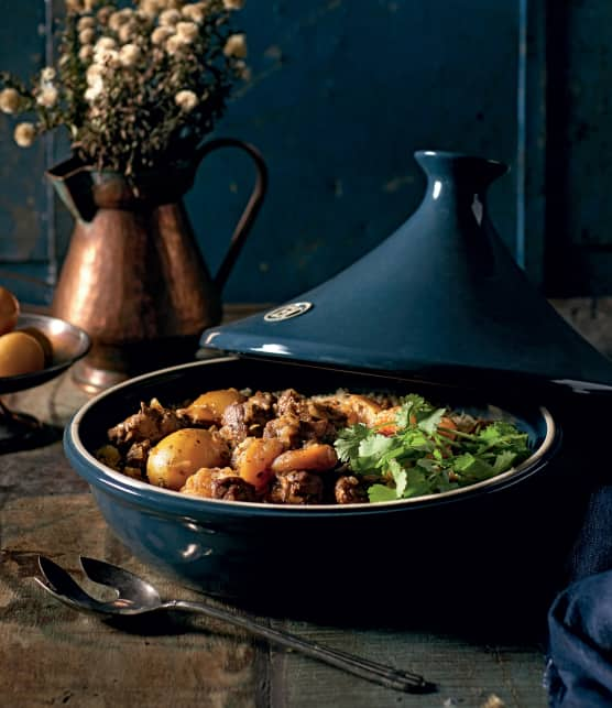 Tajine d'agneau au citron confit et à l'abricot