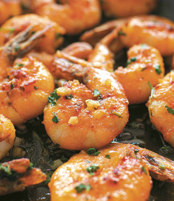 Crevettes au caramel