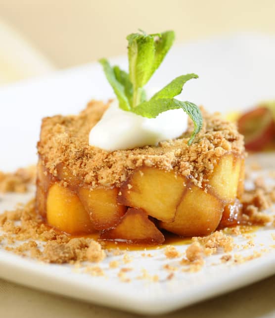 Crumble aux pommes et au pain d'épices