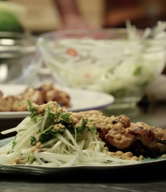 L'avant-match des foodies - Salade de papaye verte