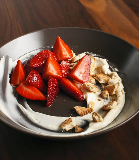 Tartare de fraises au mascarpone