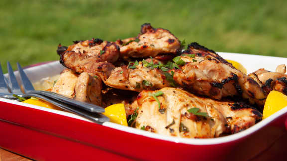 Poulet au babeurre et sauce crémeuse à l’aneth