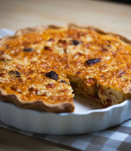 Quiche à la merguez