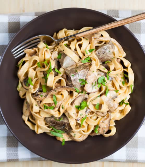Foie d’agneau façon Stroganoff