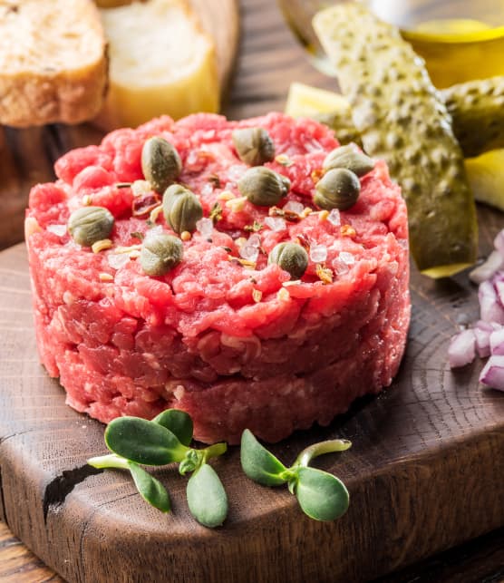 tartare de poire de boeuf