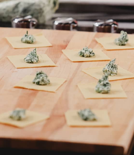 Cappellaccis aux épinards et à la ricotta