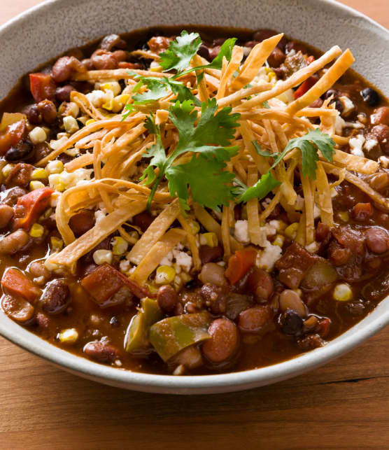 chili végétarien à partager