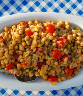 salade de bonite et pois chiches