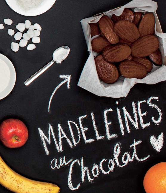 madeleines au chocolat