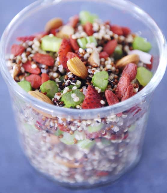 salade de quinoa aux fraises