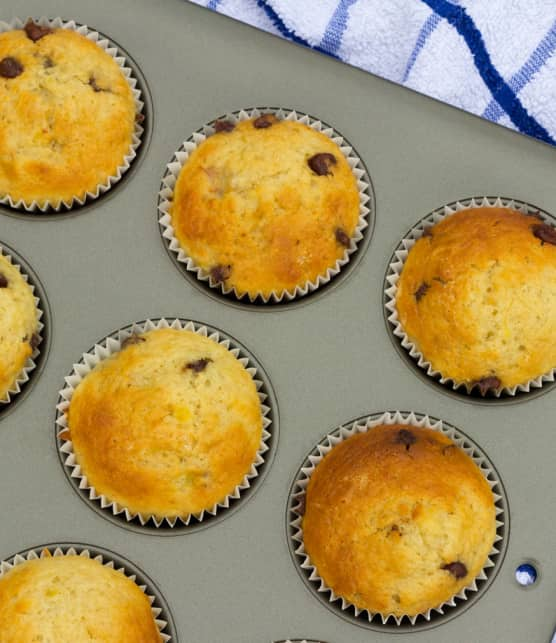 muffins bananes-chocolat