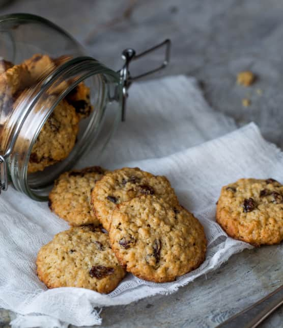 biscuits au gruau, chocolat et noix