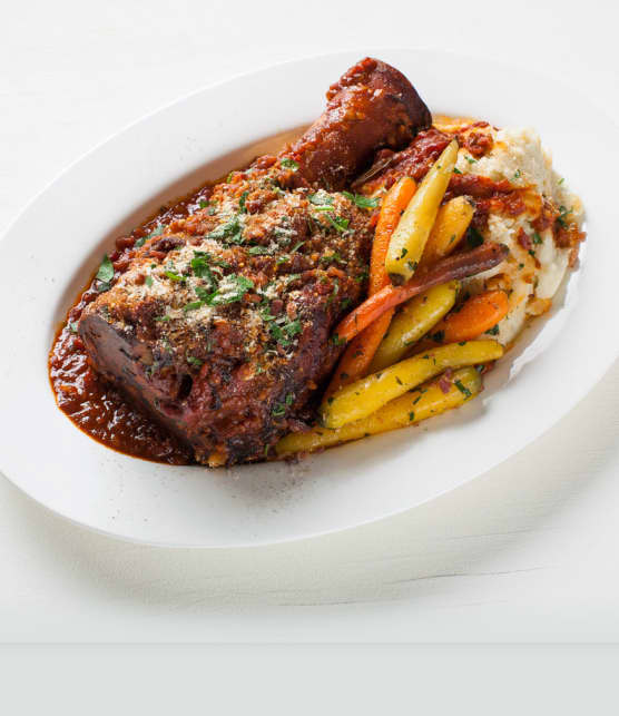 braisé de jarret de veau au parmesan