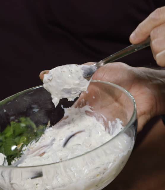 labneh à la menthe et au citron