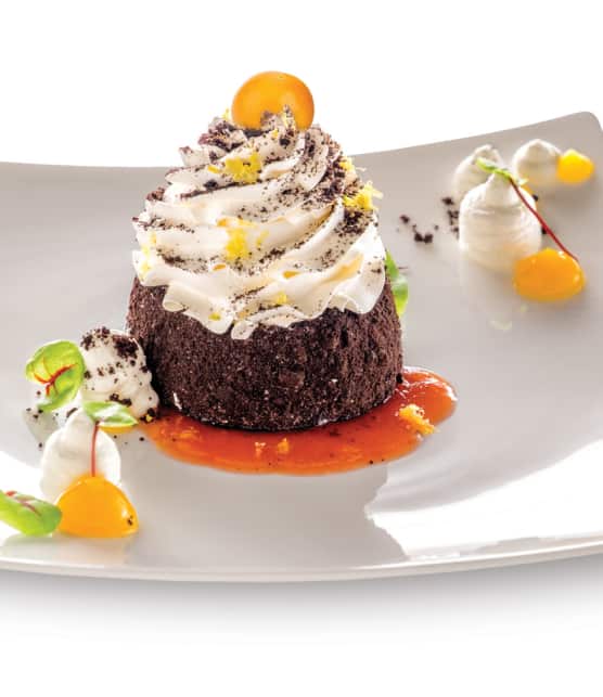 crémeux de chocolat blanc et yogourt grec